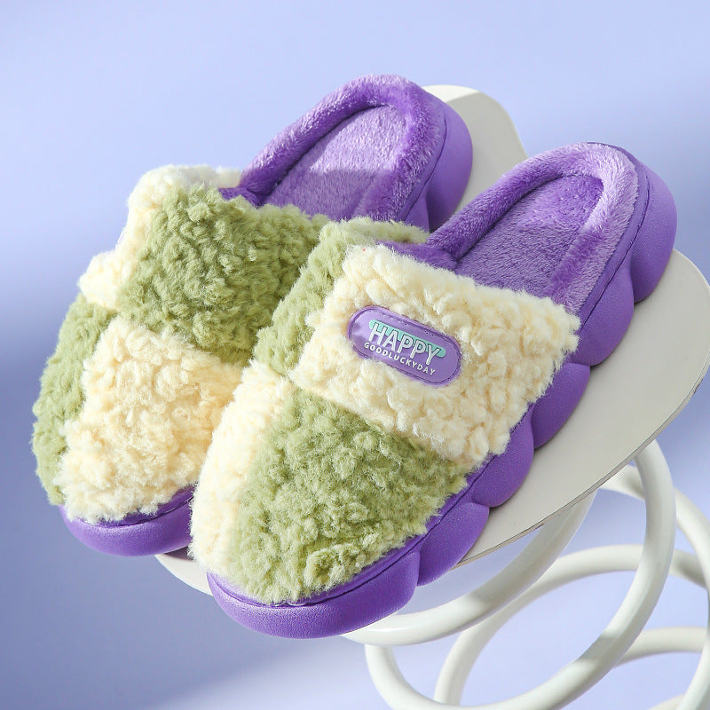 Super Soft Anti Slip Plush Women Slippers