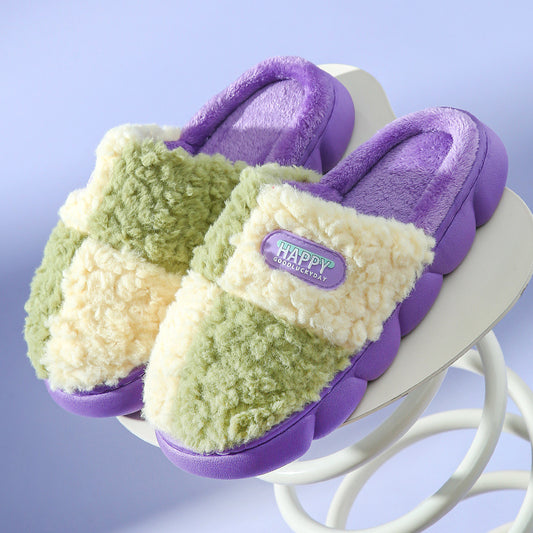 Super Soft Anti Slip Plush Women Slippers