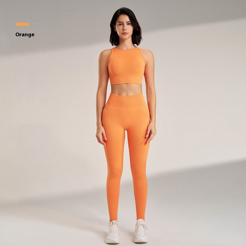 High-Performance Nylon-Spandex Yoga Outfit Set | Stylish Activewear Style 2025