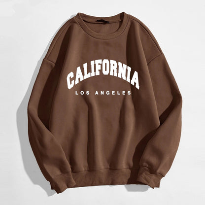 Womens California State Autumn Plush Sweatshirts