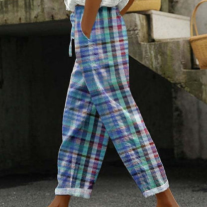 Women’s High Waist Casual Loose Pocket Trousers – Relaxed Everyday Streetwear Pants