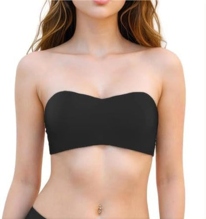 Cotton Strapless Bandeau Bra – Soft Support & Seamless Comfort