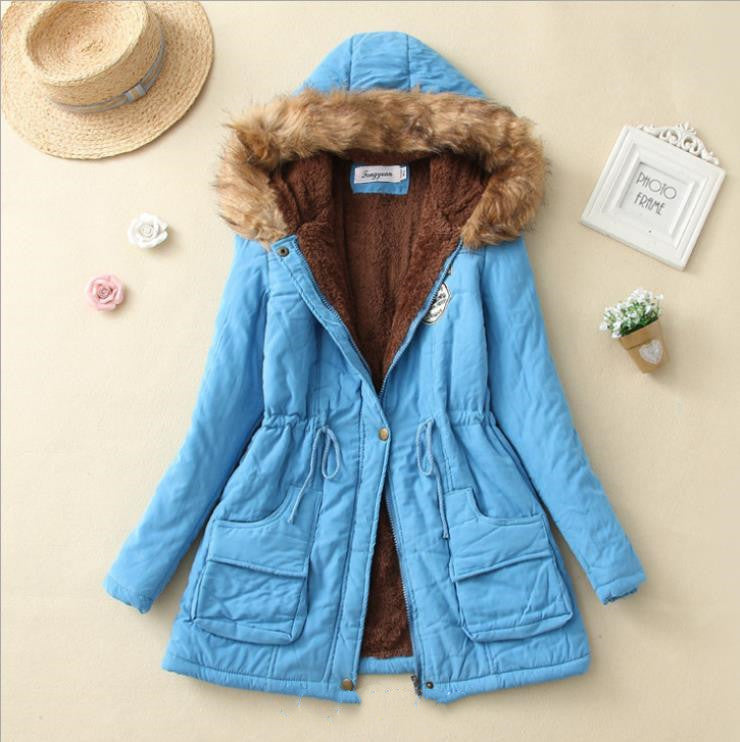 High Quality Casual Long Sleeve Cotton Women Winter Outwear Coats