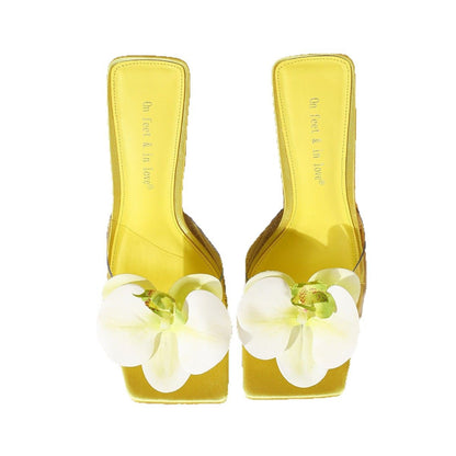 Flower Decor Casual Open Toe Outdoor Summer Slippers