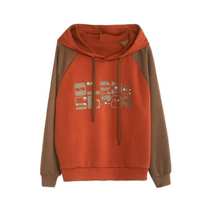 Women's Splicing Pullover Hooded Sweater – Statement Streetwear