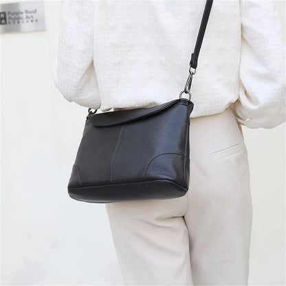 Genuine Leather Flap Cover Luxury Handbags For Women