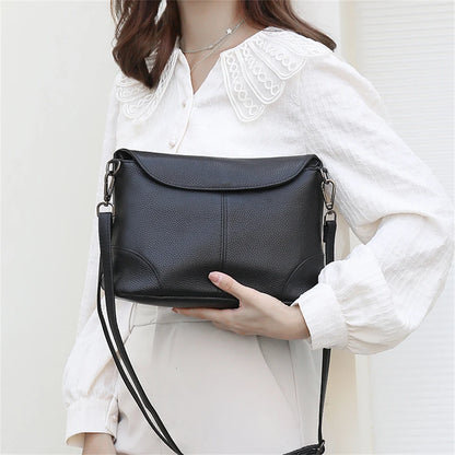 Genuine Leather Flap Cover Luxury Handbags For Women