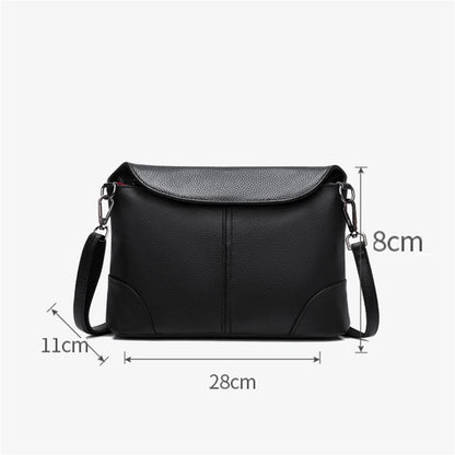 Genuine Leather Flap Cover Luxury Handbags For Women