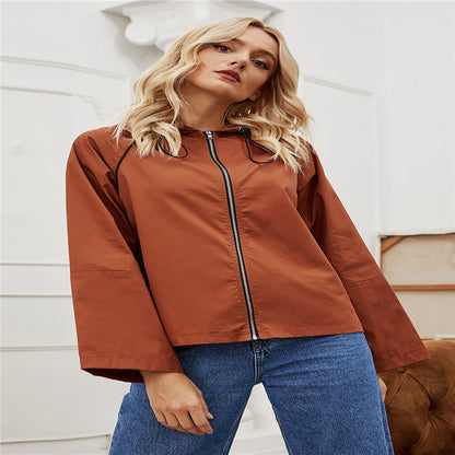 Windshield Baseball Uniform Loose Zip Cardigan – Jackets for Women & Casual Street Style Outfits
