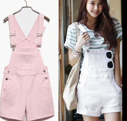 Jupiter Style Casual Summer Denim Overall Jumpsuit For Women