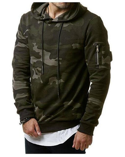 Street-Ready Comfort & Style Men's Camouflage Hoodie