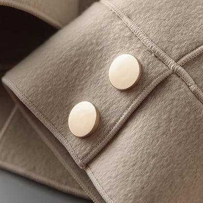 Women Turn Down Collar Hooded Fluffy Outwear Coats