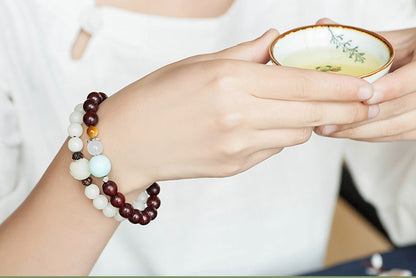 Natural White Jade Bodhi Bracelets – Beaded Bracelets for Mindfulness & Everyday Wear