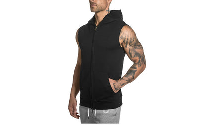 Casual Cool & Comfortable Sleeveless Cotton Hoodie for Men