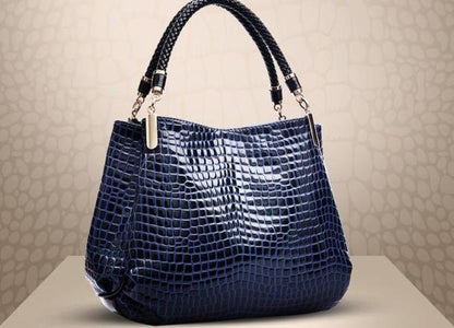 European and American Fashion Women's Motorcycle Bag Crocodile Pattern 2025 Trend