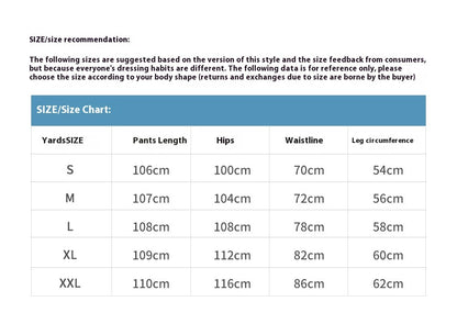 Men’s Blue Ripped Denim Trousers – Mid-Waist Relaxed Fit Jeans