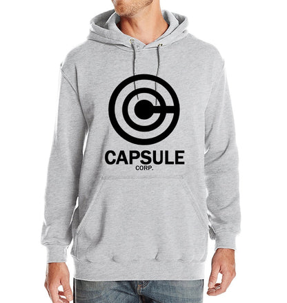 Capsule Corp Men's Hoodie – Classic Hip Hop Style with Printed Design
