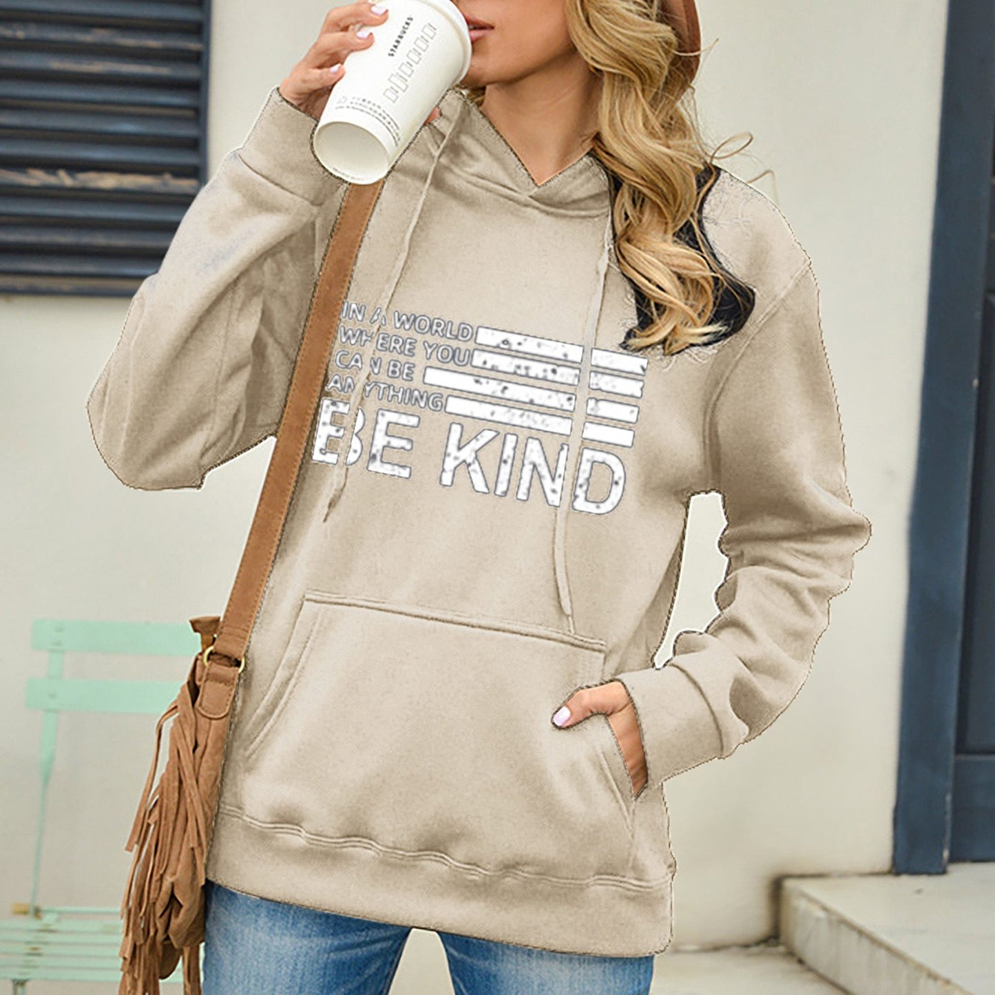 Bible Be Kind Hoodie – Cozy Faith-Inspired Fleece for Women