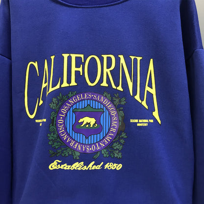 California Los Angeles Printed Women Sweatshirt for Autumn