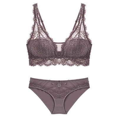Wireless Lace Bra Set – Soft Lift & All-Day Comfort