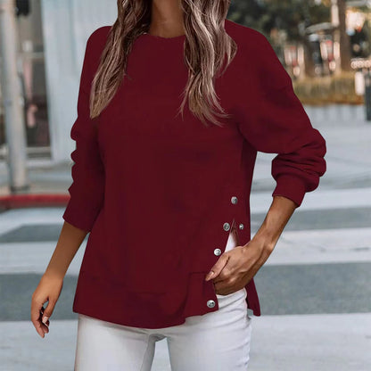 Fashion Button Pullover Cotton Sweaters – Casual Comfort Meets Stylish Detail