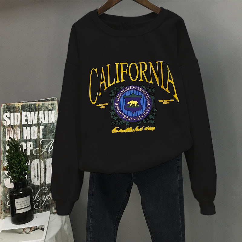 California Los Angeles Printed Women Sweatshirt for Autumn