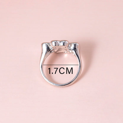 Four Leaf Clover Ring – Vintage Enamel Unisex Jewelry, Silver & Gold Lucky Rings