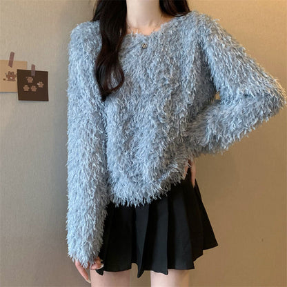 Womens Loose Style Knitted Super Warm Winter Sweaters