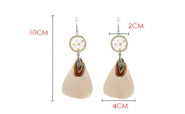 Earrings Boho Feather Statement Jewelry Accessories Trend 2025