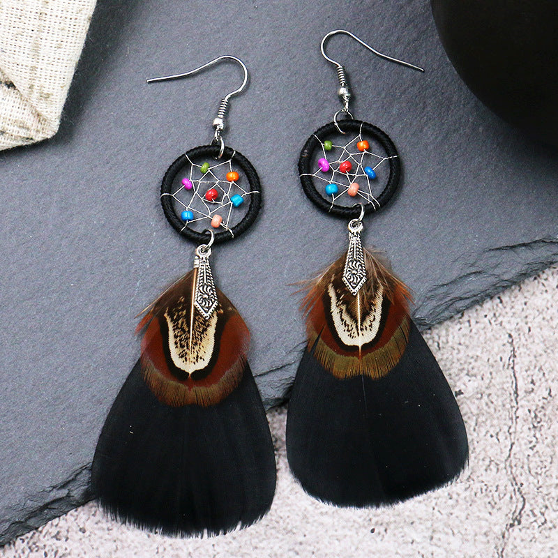 Earrings Boho Feather Statement Jewelry Accessories Trend 2025