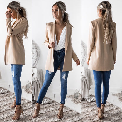 Office Lady Style Single Breasted Blazer Jacket