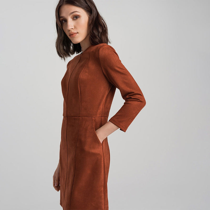 Travel In Comfort Style Round Neck Summer Mini Dress