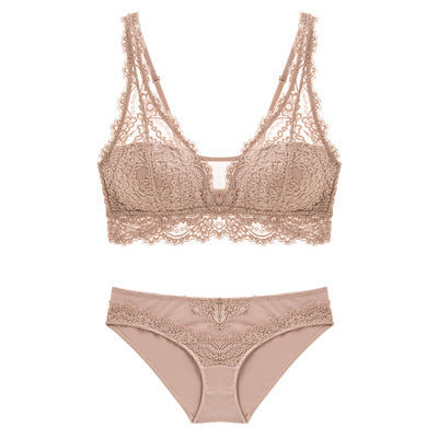 Wireless Lace Bra Set – Soft Lift & All-Day Comfort