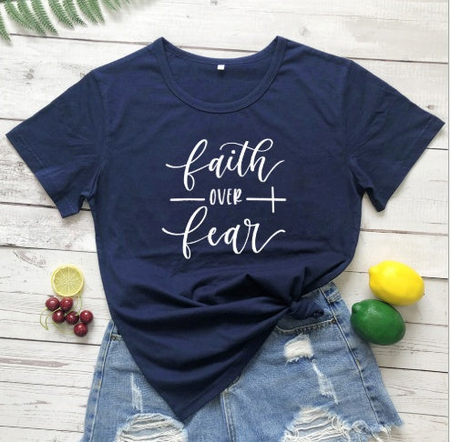 What Ever Fear Happiness Women Cotton T Shirts 1