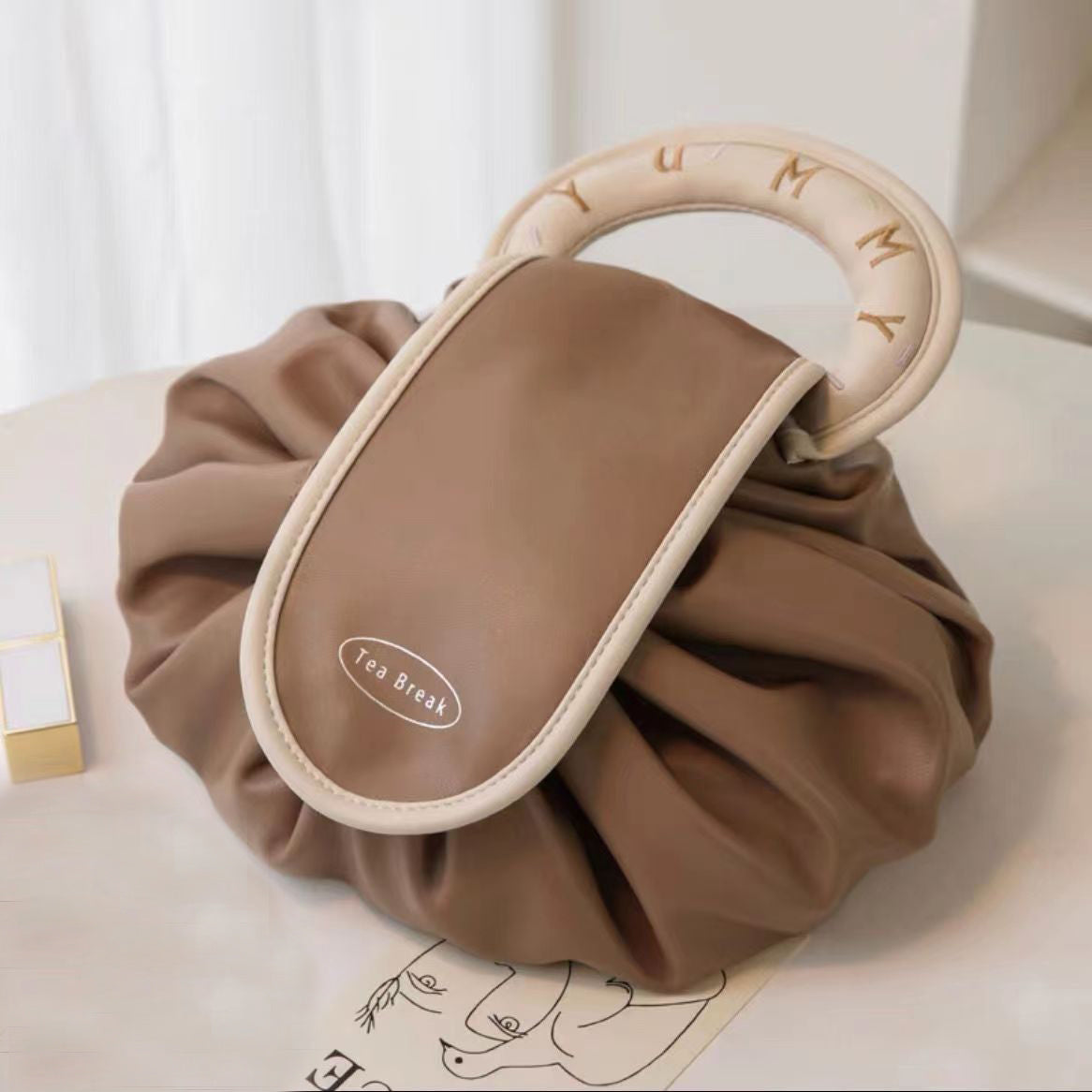 Modern Multi-Purpose Cosmetic Bag Waterproof PU Leather