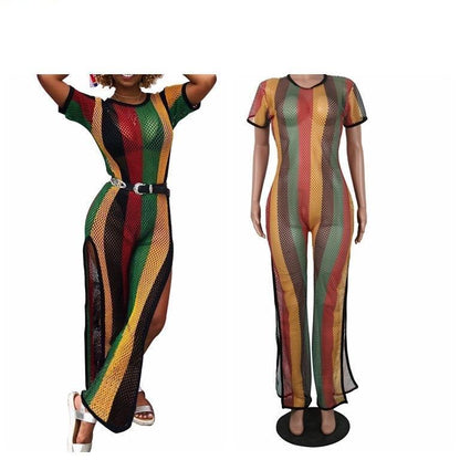 Sexy Fishnet Mesh Romper for Women – Breezy Beach & Summer Outfit