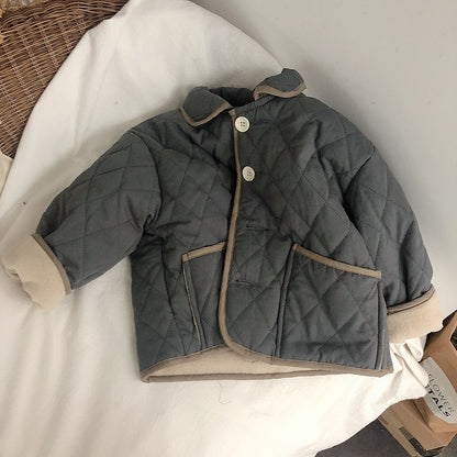 Front Big Pockets Cotton Padded Warm Women Coats For Winter