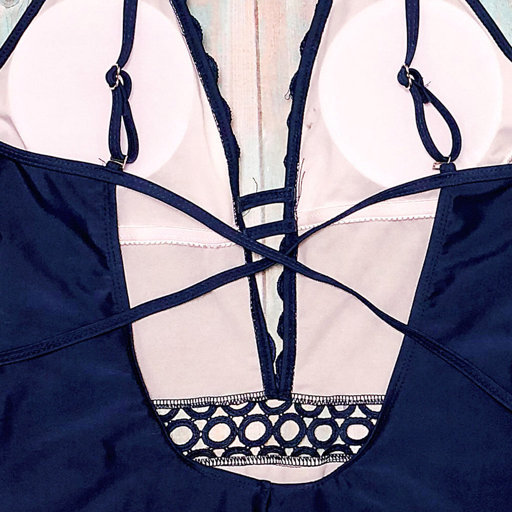 Backless Sling One-Piece Swimsuit | Chic Tanning & Beachwear