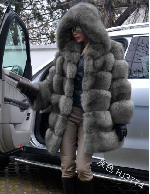 Faux Fur Suede Thick Women Winter Jackets