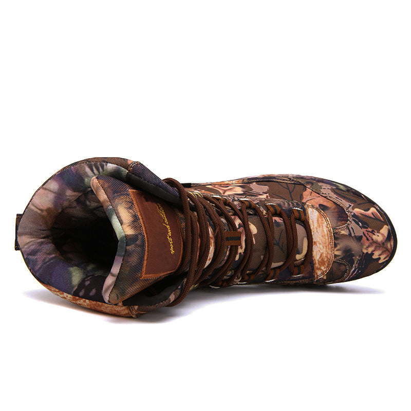 Men's Camouflage Combat Boots | Tactical Outdoor Hiking, Running & Extreme Challenge Boots