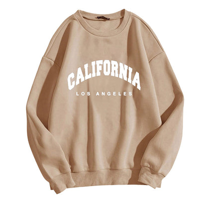 Womens California State Autumn Plush Sweatshirts