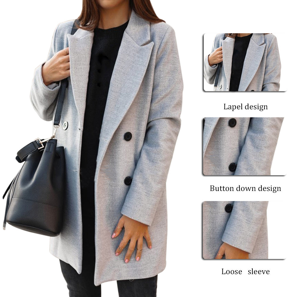 Premium Long Woolen Coat – Long Coats Aesthetic & Elegant Winter Outfits