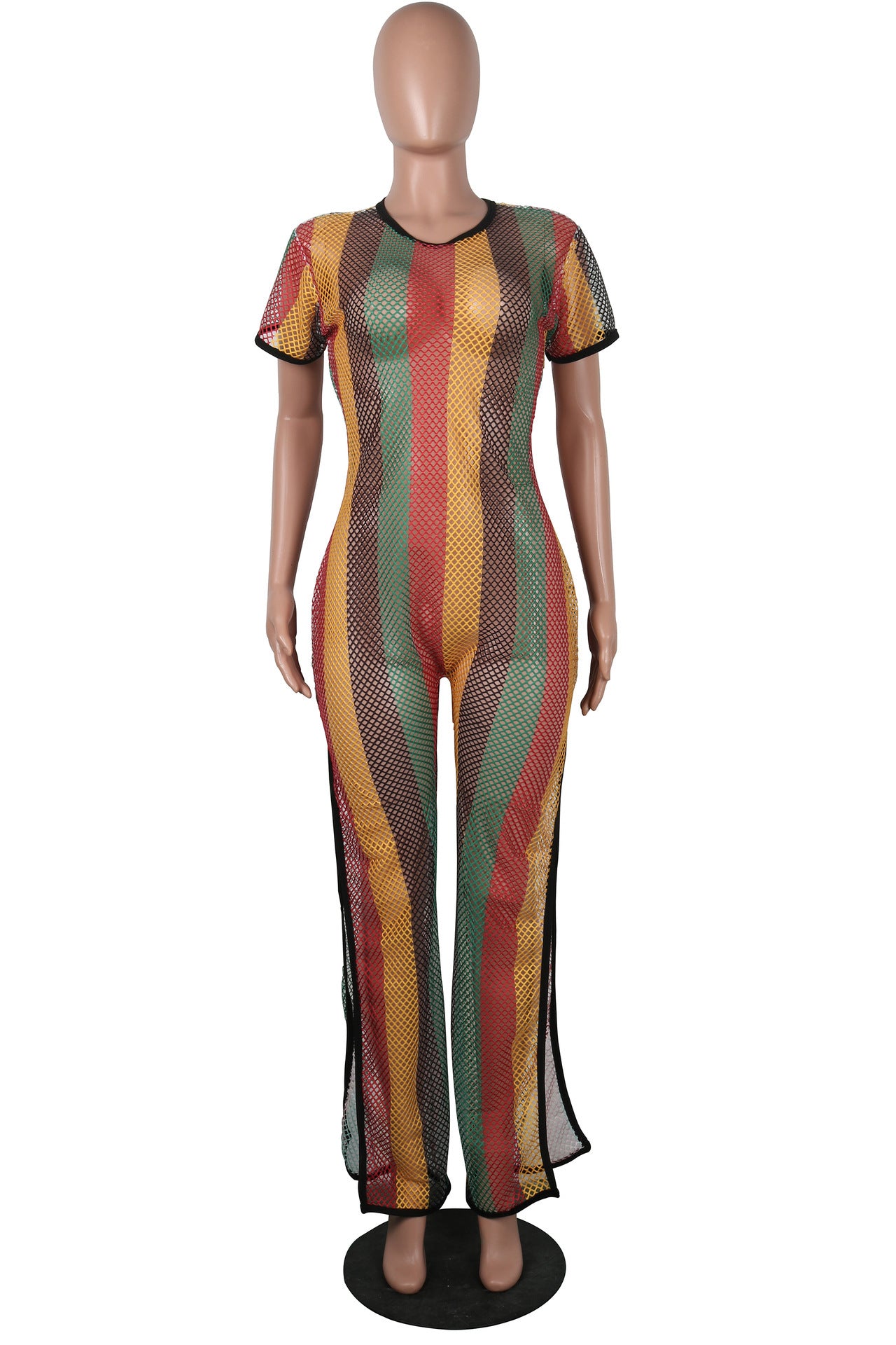 Sexy Fishnet Mesh Romper for Women – Breezy Beach & Summer Outfit