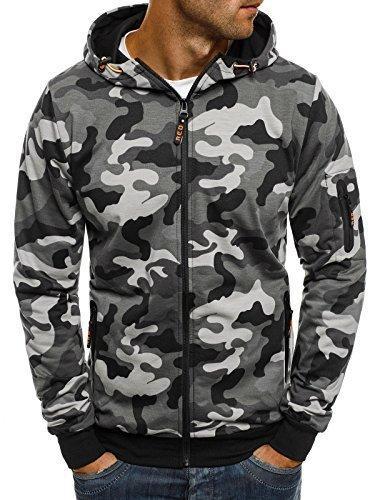 Men's Camouflage Zipper Hoodie – Urban Streetwear Essential