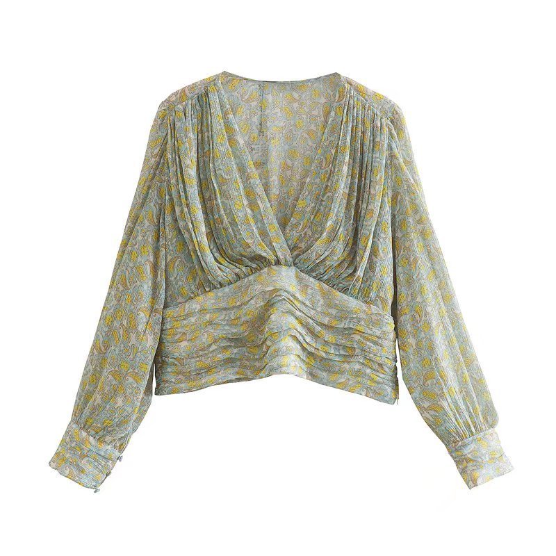 Printed Pullover Shirt for Women – Street Style Long Sleeve Top