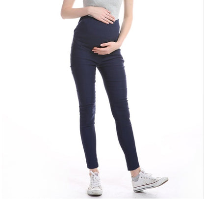 Spring Maternity Wide-Leg Trousers – Comfortable High-Waist Pregnancy Pants