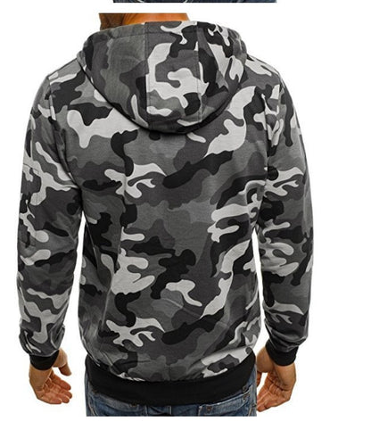 Men's Camouflage Zipper Hoodie – Urban Streetwear Essential