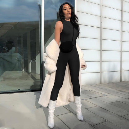 Off Shoulder Sexy Skinny Women Jumpsuit