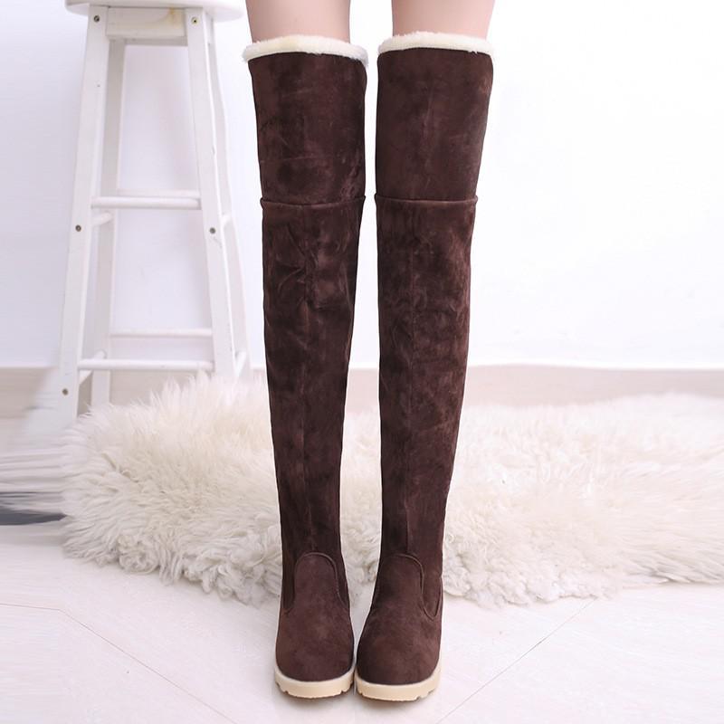 New Knee Length Straight Strong Style Snow Boots For Women
