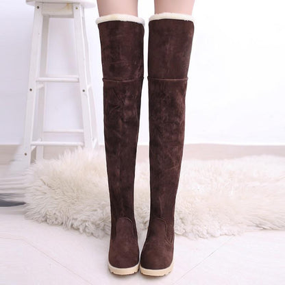New Knee Length Straight Strong Style Snow Boots For Women